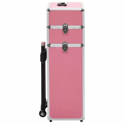 VidaXL Chariot de maquillage Aluminium Rose 3 VidaXL Chariot de maquillage Aluminium Rose – Image 3