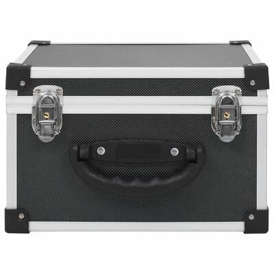 VidaXL Étui de CD pour 40 CD Aluminium ABS Noir 3 VidaXL Étui de CD pour 40 CD Aluminium ABS Noir – Image 3