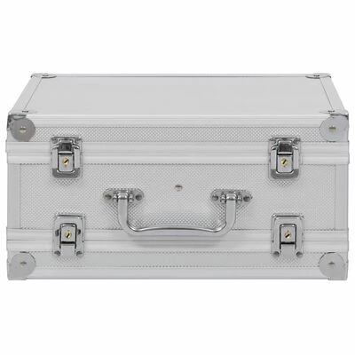 VidaXL Mallette pour arme à feu Aluminium ABS Argenté 3 VidaXL Mallette pour arme à feu Aluminium ABS Argenté – Image 3