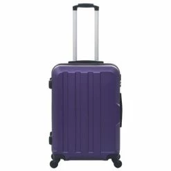 VidaXL Valise rigide 3 pcs Violet ABS -Autres Soldes image 3 91877