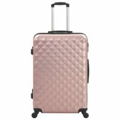 VidaXL Valise rigide 3 pcs Doré rose ABS -Autres Soldes image 3 91888