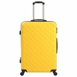 VidaXL Valise rigide 3 pcs Jaune ABS -Autres Soldes image 3 91890