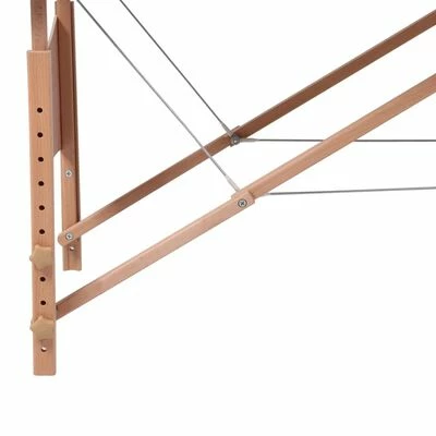 VidaXL Table pliable de massage Noir 2 zones avec cadre en bois 4 VidaXL Table pliable de massage Noir 2 zones avec cadre en bois – Image 4