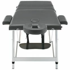 VidaXL Table de massage 3 zones Cadre en aluminium Anthracite 186x68cm -Autres Soldes image 4 110175
