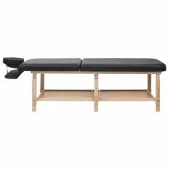 VidaXL Table de massage à 2 zones Noir Similicuir -Autres Soldes image 4 110252
