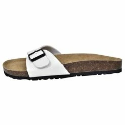 VidaXL Sandales en liège bio de femme 1 boucle Blanc Pointure 36 -Autres Soldes image 4 130454