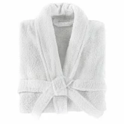 VidaXL Peignoir unisexe Terry 100 % Coton Blanc L -Autres Soldes image 4 134613