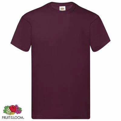 Fruit of the Loom T-shirts originaux 5 pcs Bordeaux S Coton 4 Fruit of the Loom T-shirts originaux 5 pcs Bordeaux S Coton – Image 4
