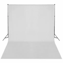 VidaXL Système de support de toile de fond 300 x 300 cm Blanc -Autres Soldes image 4 160068