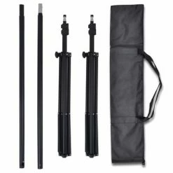 VidaXL Kit de studio photo et 3 toiles de fond réglables Coton 3x6 m -Autres Soldes image 4 275420