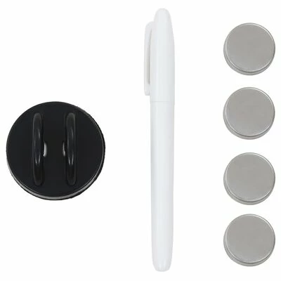 VidaXL Tableau noir magnétique mural Verre 50x30 cm 4 VidaXL Tableau noir magnétique mural Verre 50x30 cm – Image 4