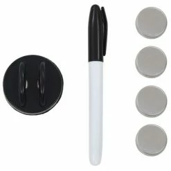 VidaXL Tableau noir magnétique mural Verre 50x30 cm -Autres Soldes image 4 285373