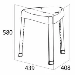Tiger Tabouret de douche Libra Blanc 1332230146 7 Tiger Tabouret de douche Libra Blanc 1332230146 -Autres Soldes image 4 418297