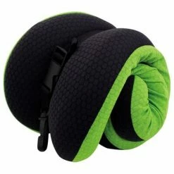 Travelsafe Oreiller de voyage pliable mousse à mémoire Vert et noir -Autres Soldes image 4 424620