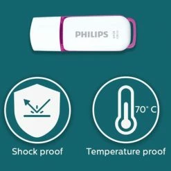 Philips Clé USB 3.0 Snow 64 Go Blanc et violet -Autres Soldes image 4 433987