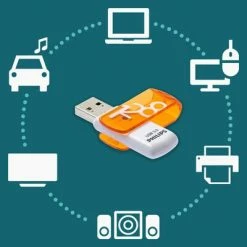 Philips Clé USB 3.0 Vivid 128 Go Blanc et orange -Autres Soldes image 4 433994