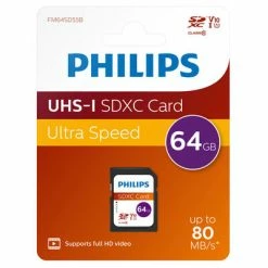 Philips Carte mémoire SDXC 64 Go UHS-I U1 V10 -Autres Soldes image 4 433996