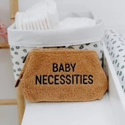 CHILDHOME Sac de toilette Baby Necessities Peluche Beige -Autres Soldes image 4 434201