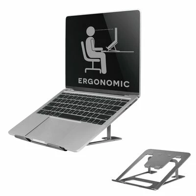 NewStar Support pliable d'ordinateur portable 10"-17" Gris 4 NewStar Support pliable d'ordinateur portable 10"-17" Gris – Image 4
