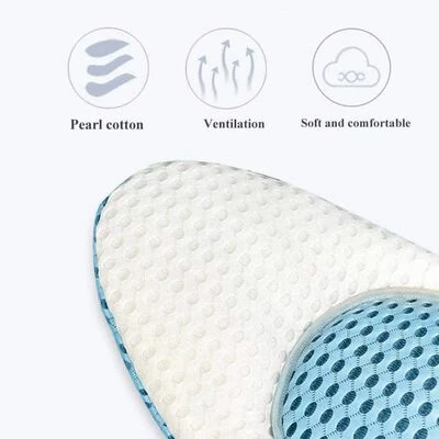 Konbanwa Coussin de soutien du dos Bleu et blanc 4 Konbanwa Coussin de soutien du dos Bleu et blanc – Image 4