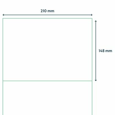 Rillprint Étiquettes autocollantes 210x148 mm 500 feuilles Blanc 4 Rillprint Étiquettes autocollantes 210x148 mm 500 feuilles Blanc – Image 4