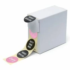 Rillprint Autocollants cadeau 250 pcs x 4 rouleaux Rose marron et noir -Autres Soldes image 4 441042