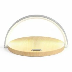 Livoo Lampe de chevet tactile 2 en 1 10 W Bois -Autres Soldes image 4 443559