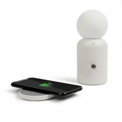 Livoo Lampe d'ambiance et chargeur sans fil 2 en 1 10 W Blanc -Autres Soldes image 4 443560