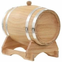VidaXL Tonneau à vin avec robinet Pin massif 12 L -Autres Soldes image 4 50681