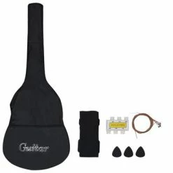 VidaXL Jeu de guitare classique d'enfant et débutant 8pcs Bleu 3/4 36" -Autres Soldes image 4 70117