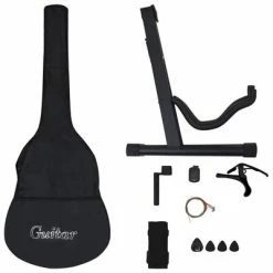 VidaXL Ensemble de guitare découpée classique 12 pcs 6 cordes Bleu 38" -Autres Soldes image 4 70135