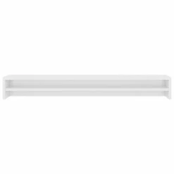 VidaXL Support de moniteur Blanc brillant 100 x 24 x 13 cm Aggloméré -Autres Soldes image 4 800339