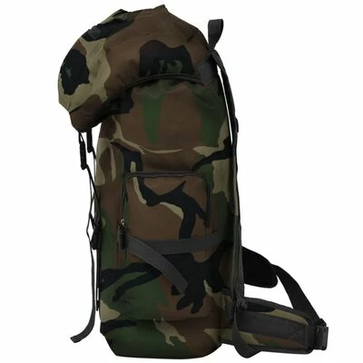 VidaXL Sac à dos en style d'armée 65 L Camouflage 4 VidaXL Sac à dos en style d'armée 65 L Camouflage – Image 4