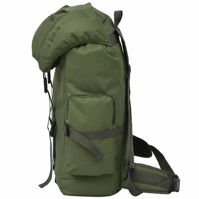VidaXL Sac à dos en style d'armée 65 L Vert 4 VidaXL Sac à dos en style d'armée 65 L Vert – Image 4
