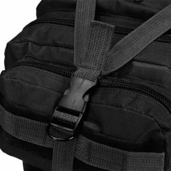 VidaXL Sac à dos en style militaire 50 L Noir -Autres Soldes image 4 91384