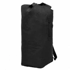 VidaXL Sac de sport en style militaire 85 L Noir 9 VidaXL Sac de sport en style militaire 85 L Noir -Autres Soldes image 4 91387