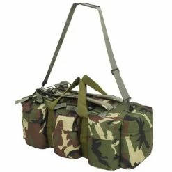 VidaXL Sac de sport en style militaire 3-en-1 90 L Camouflage -Autres Soldes image 4 91389