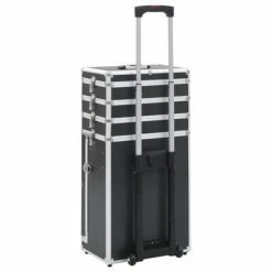 VidaXL Chariot de maquillage Aluminium Noir -Autres Soldes image 4 91812