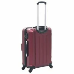 VidaXL Valise rigide 3 pcs Rouge bordeaux ABS -Autres Soldes image 4 91874
