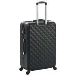 VidaXL Valise rigide 3 pcs Noir ABS -Autres Soldes image 4 91886
