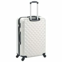 VidaXL Valise rigide 3 pcs Argenté brillant ABS -Autres Soldes image 4 91887