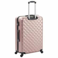 VidaXL Valise rigide 3 pcs Doré rose ABS -Autres Soldes image 4 91888