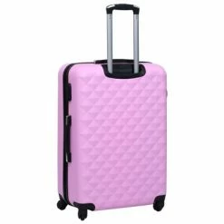VidaXL Ensemble de valises rigides 3 pcs Rose ABS -Autres Soldes image 4 92414