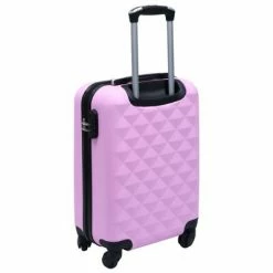 VidaXL Valise rigide Rose ABS 9 VidaXL Valise rigide Rose ABS -Autres Soldes image 4 92419