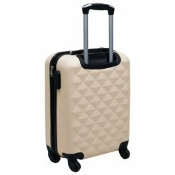 VidaXL Valise rigide Doré ABS -Autres Soldes image 4 92421
