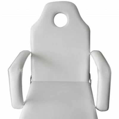 VidaXL Fauteuil de massage pour traitement facial Simili-cuir Blanc 5 VidaXL Fauteuil de massage pour traitement facial Simili-cuir Blanc – Image 5
