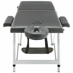 VidaXL Table de massage 2 zones Cadre en aluminium Anthracite 186x68cm -Autres Soldes image 5 110174