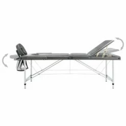 VidaXL Table de massage 3 zones Cadre en aluminium Anthracite 186x68cm -Autres Soldes image 5 110175