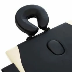 VidaXL Table de massage pliable 4 zones Bois Noir et beige -Autres Soldes image 5 110221