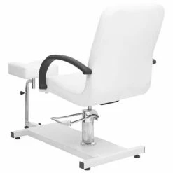 VidaXL Fauteuil de massage et repose-pied Blanc 127x60x98cm Similicuir -Autres Soldes image 5 110257